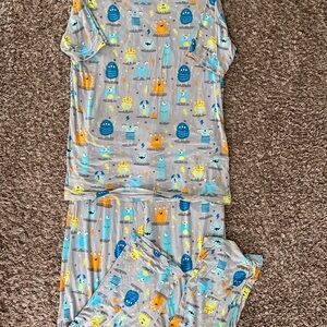 Little Sleepies monster adult pajama set